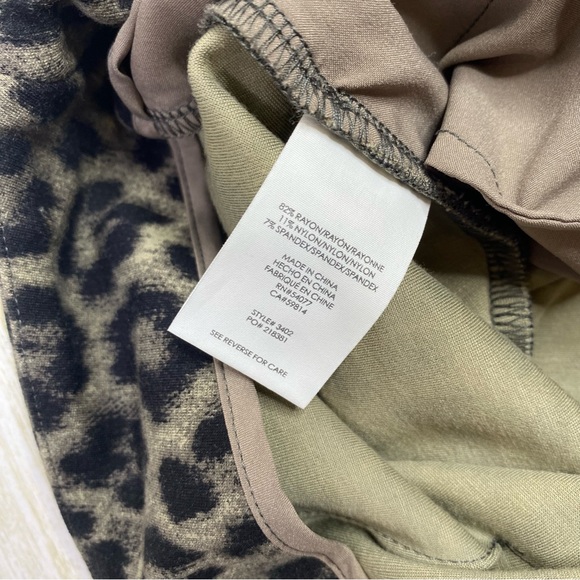 CAbi Bundle of Two (2) Black and Gray Leopard Print Pencil Skirts - Picture 9 of 10